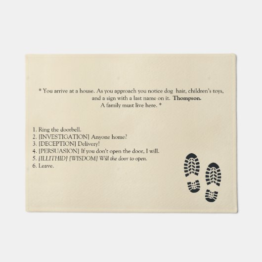 バルデュアのゲート3インスパイアドーマット ドアマット (正面)