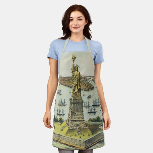 バルトディの偉大な像、自由の女神 エプロン (着用した状態)