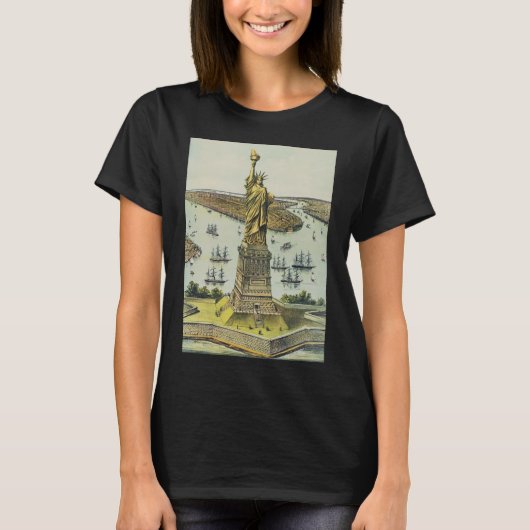 バルトディの偉大な像、自由の女神 Tシャツ (正面)