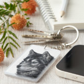 バルトドッグイラストレーション キーホルダー (正面右)