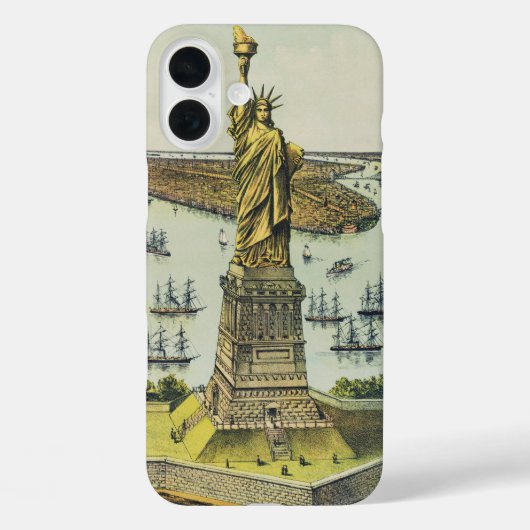 バルトルディの偉大な像、自由の女神 Case-Mate iPhoneケース (裏面)