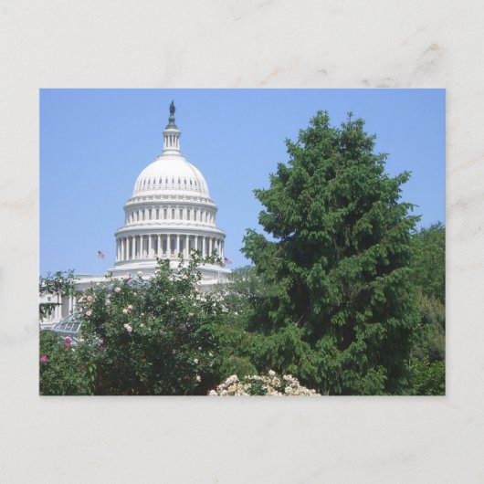 バルトルディ公園からのアメリカ合衆国議会議事堂 ポストカード (正面)