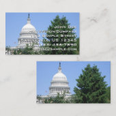 バルトルディ公園から見たアメリカ国会議事堂 名刺 (正面/裏面)