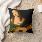 バルトロメオヴェネトレディ遊ズルートポートレートアート クッション (ブランケット)