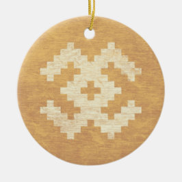 バルト文字シンボル黄色ヴィンテージ セラミックオーナメント