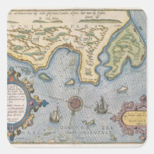 バルト海のオランダの貿易地図 スクエアシール