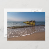 バルト海の岸の手押し ポストカード (正面/裏面)