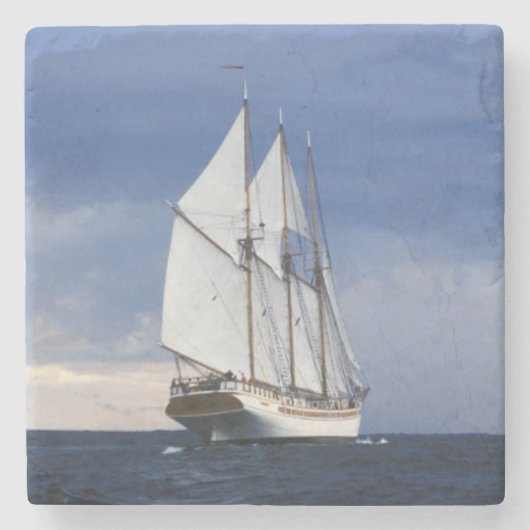 バルト海の帆船 ストーンコースター (正面)