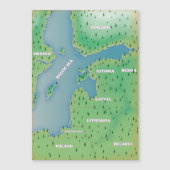 バルト海地図 (正面)