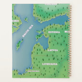 バルト海地図 プランナー手帳 (裏面)