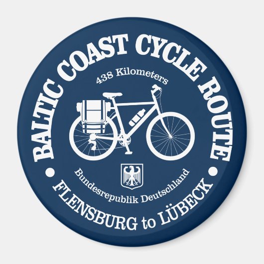 バルト海岸サイクルルート(サイクリング) マグネット (正面)