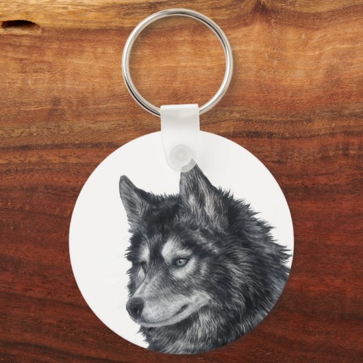 バルト犬 キーホルダー (正面)