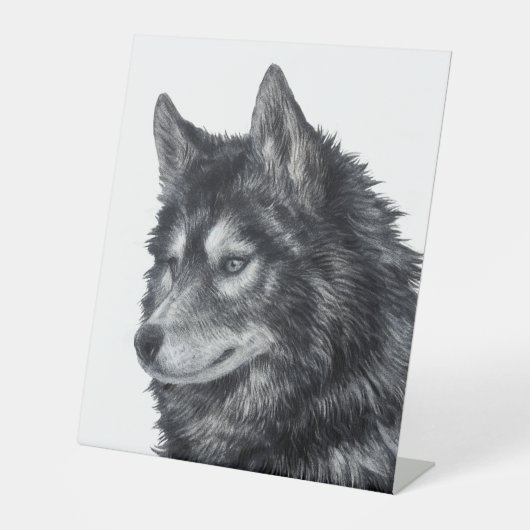 バルト犬 台座サイン (正面)