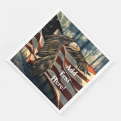 バルドイーグルアメリカンフラッグカントリーロード紙ディナー (コーナー)