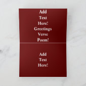 バルドイーグルアメリカン国旗の国ロードホリデーカード シーズンカード (内部)