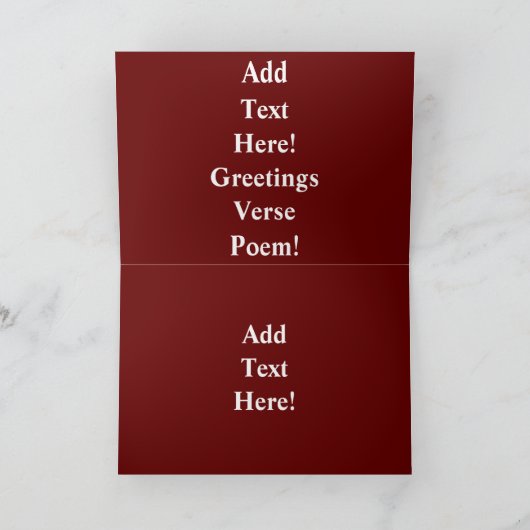 バルドイーグルアメリカン国旗の国ロードホリデーカード シーズンカード (内部)