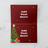 バルドイーグルアメリカン国旗の国ロードホリデーカード シーズンカード (内部)