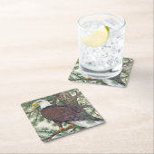 バルドイーグルオンブランチ スクエアペーパーコースター (インサイチュ)