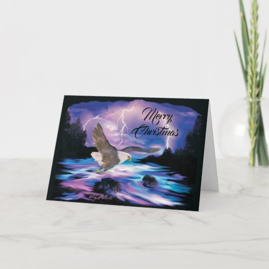 バルドイーグルクリスマスホリデーカード シーズンカード (正面)