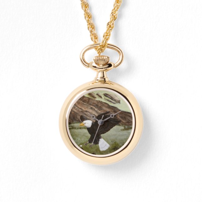 バルドイーグルダブルラップの金ゴールド 腕時計 (正面)