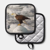 バルドイーグルポットホルダー 鍋敷き (正面/裏面)