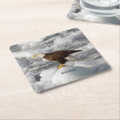 バルドイーグル紙コースター スクエアペーパーコースター (アングル)