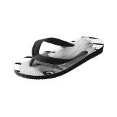 バルドイーグル顔絵を描油、 キッズビーチサンダル (アングル)