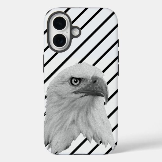 バルドイーグル顔絵を描油、 Case-Mate iPhoneケース (裏面)