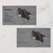 バルドイーグル魚釣り野生生物の名刺 名刺 (正面/裏面)