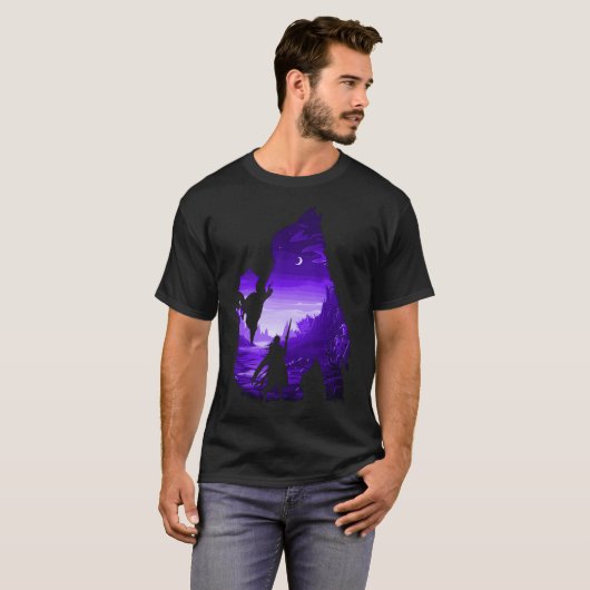 バルドス門3 – 影のネガティブイリュージョン Tシャツ (正面フル)
