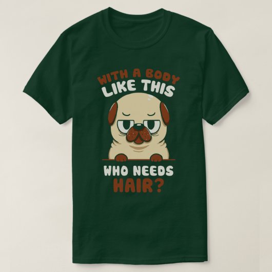 バルドプグおもしろい犬バイトベフォンセカ Tシャツ (デザイン正面)