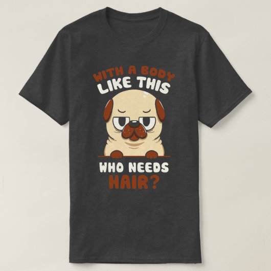 バルドプグおもしろい犬バイトベフォンセカ Tシャツ (デザイン正面)