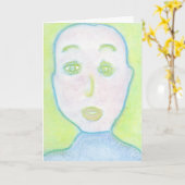 バルドマンカルクスポートレートスピリチュアルアート カード (黄色い花)