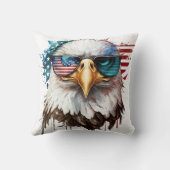 バルドモダンイーグルユニークアメリカ国シンボル クッション (裏面)