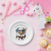 バルドモダンイーグルユニークアメリカ国シンボル ペーパープレート (パーティー)