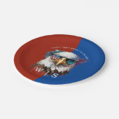バルドモダンイーグルユニークアメリカ国シンボル ペーパープレート (アングル)