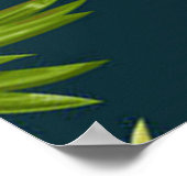 バルドラスリリー花バードヘロンフローラ風景 ポスター (角)