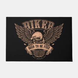 バルド生まれイーグルと自由バイクもしくは自転車に乗る人になる ドアマット