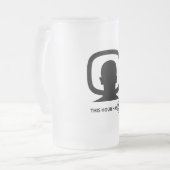 バルド – 22分曇りガラス製マグカップ フロストグラスビールジョッキ (正面左)