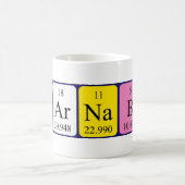 バルナバ定期テーブル名mug コーヒーマグカップ (中央)