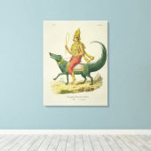 バルナ、海洋の神、シャルル・エティによって刻まれた キャンバスプリント (インサイチュ (ウッドフロア))