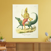 バルナ、海洋の神、シャルル・エティによって刻まれた キャンバスプリント (インサイチュ (リビング))