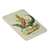 バルナ、海洋の神、シャルル・エティによって刻まれた マグネット (右側)