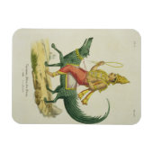 バルナ、海洋の神、シャルル・エティによって刻まれた マグネット (横)