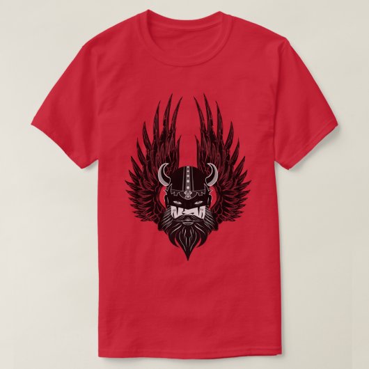 バルハラのバイキング騎士 Tシャツ (デザイン正面)