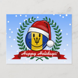 バルバすてきドス国旗のクリスマススタイル シーズンポストカード
