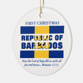 バルバカスタムドス初めてのクリスマス共和国 セラミックオーナメント (左)