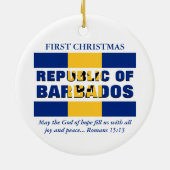 バルバカスタムドス初めてのクリスマス共和国 セラミックオーナメント (裏面)