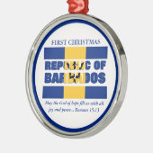 バルバカスタムドス初めてのクリスマス共和国 メタルオーナメント (左)