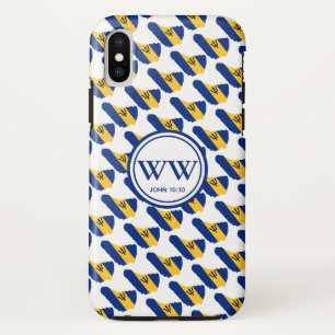 バルバスタイリッシュドスモノグラム豊かな人生ヨハネ10:10 iPhone XSケース